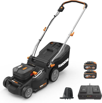 WORX Nitro 40V 16″ Cordless Lawn Mower w/Brushless Motor 2.0 & Intellicut