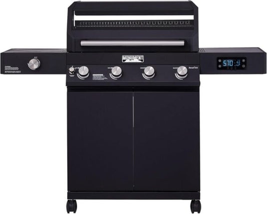 Monument Grills Denali 425 Black Smart Tech Propane Gas Grill