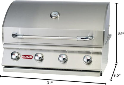 Bull Outlaw 30 inch 4 Burner Built in Natural Gas Grill
