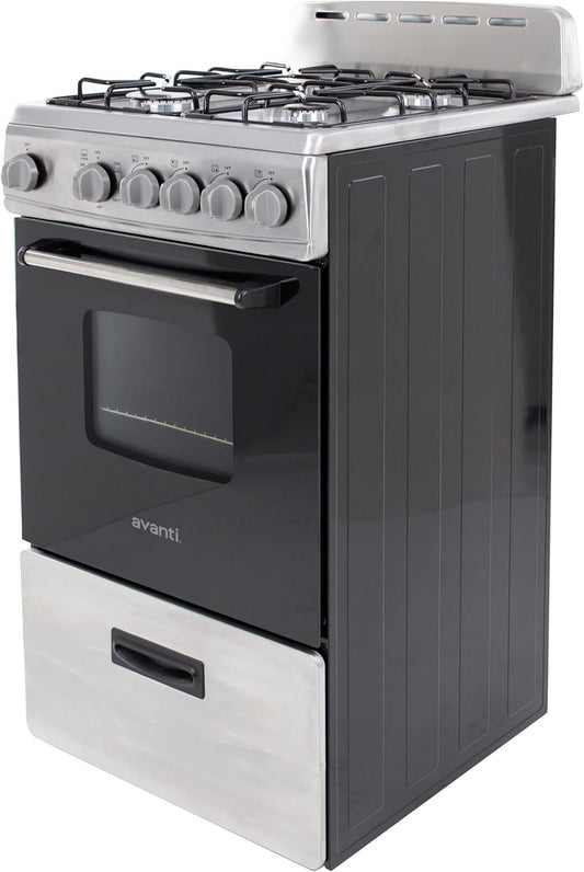Avanti GR2013CSS 20″ Freestanding Gas Range