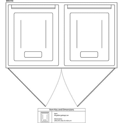Stow-Away 3 Ft. 8 In. X 5 Ft. 11 In. Resin Horizontal Storage Shed