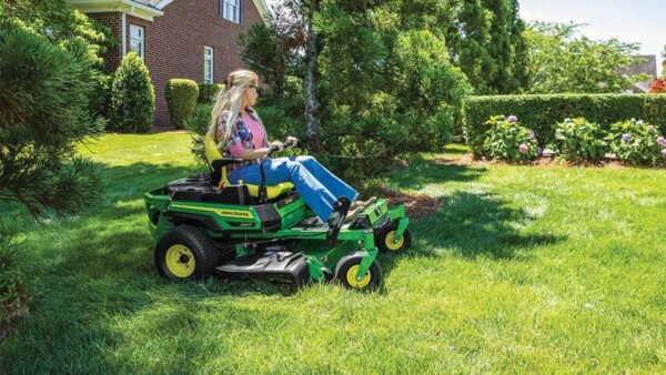 60V 42” Electric CrossoverZ Zero Turn Mower with (6) 8 Ah Batteries and (3) Dual Port Turbo Chargers